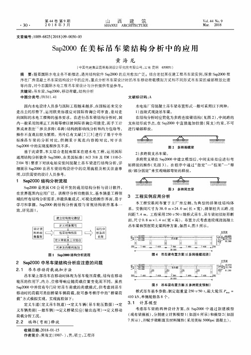 SaP2000在美标吊车梁结构分析中的应用