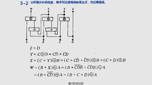 数字电路习题答案PPT课件