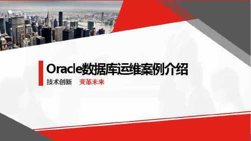 Oracle数据库运维案例介绍