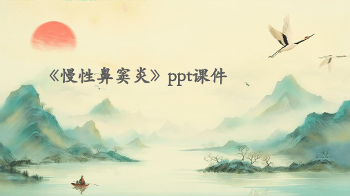 《慢性鼻窦炎》ppt课件