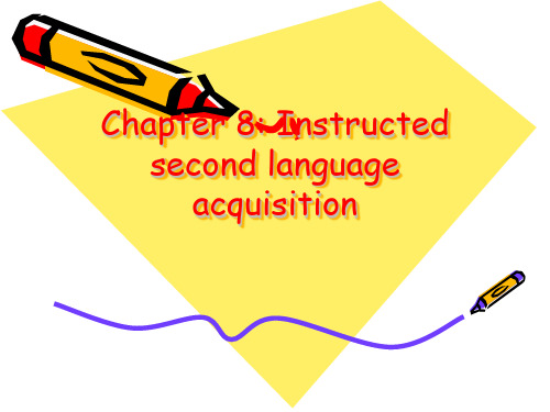 instructed second language acquisition