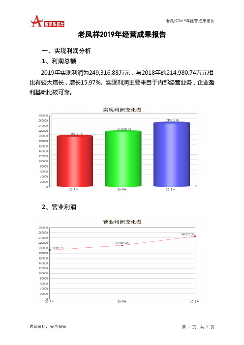 老凤祥2019年经营成果报告