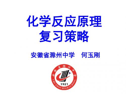 2018年高中化学复习教学研讨会资料：化学反应原理复习策略 (共56张PPT)