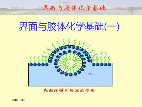 界面与胶体化学基础1..