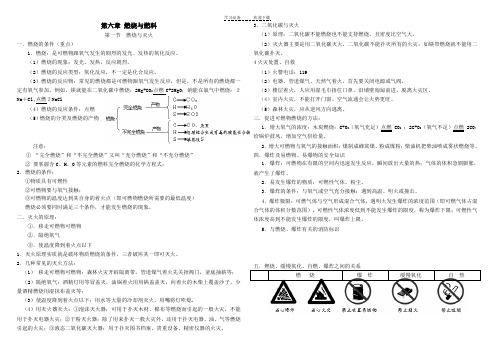 燃料与燃烧知识点归纳