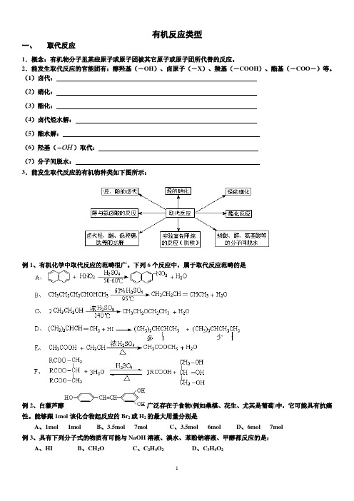 有机反应类1的学案