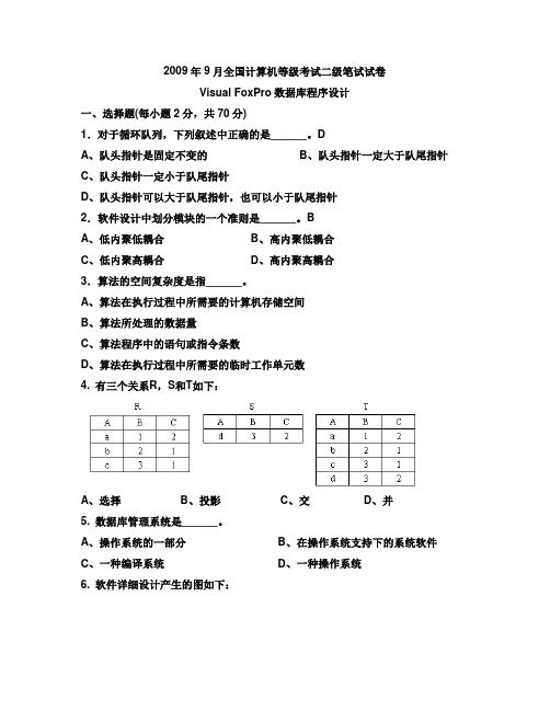 2009年下半年笔试题