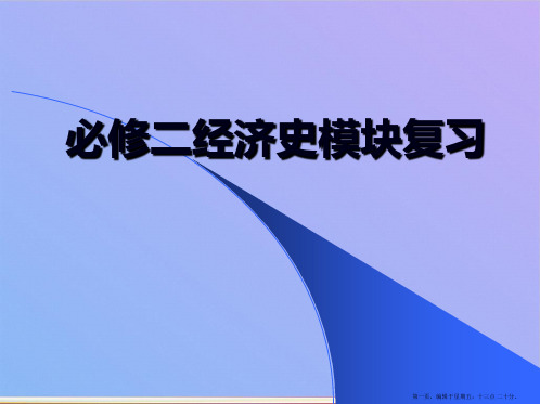 hope高中历史必修一复习提纲  专题一ppt课件