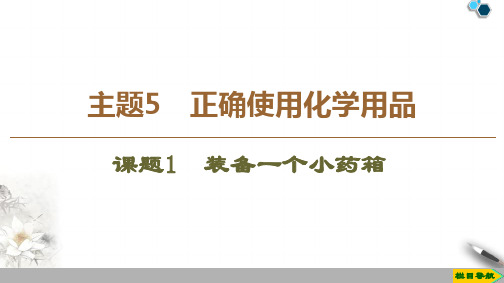 2019-2020鲁科版化学选修1 主题5 课题1 装备一个小药箱课件PPT