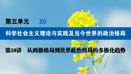 高考课件(10)从两极格局到世界政治格局的多极化趋势