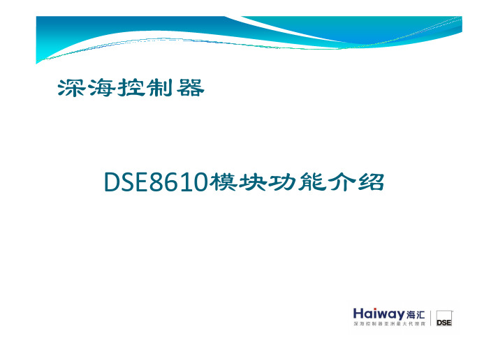 发电机并网模块V02DSE8610功能介绍.pdf