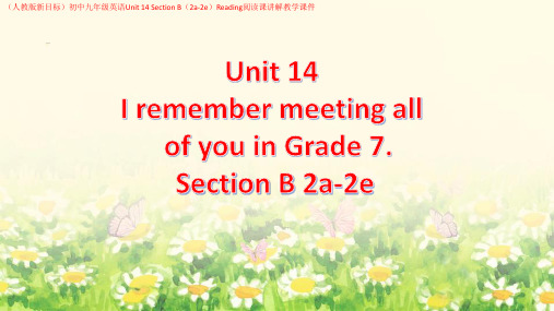 (人教版新目标)初中九年级英语Unit-14-Section-B-Reading阅读课讲解教学课件