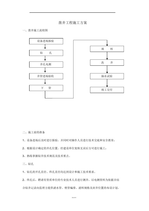 打井施工过程