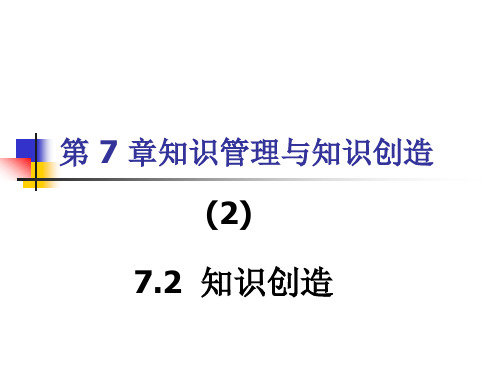 第7章(2)知识创造