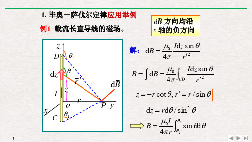 高二物理竞赛毕奥-萨伐尔定律应用举例PPT(课件)