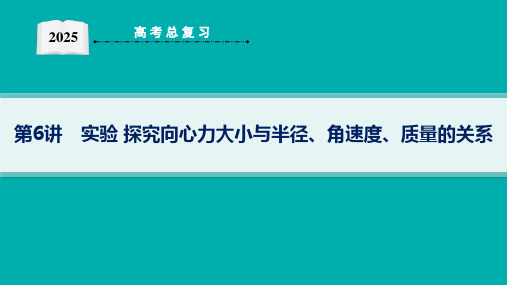 2025高考物理总复习探究向心力大小与半径角速度质量的关系