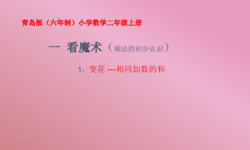 新版青岛版二年级上册数学全册课件(最新改版)