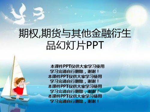 期权,期货与其他金融衍生品幻灯片PPT