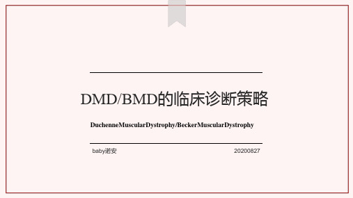 DMD疾病的诊断策略