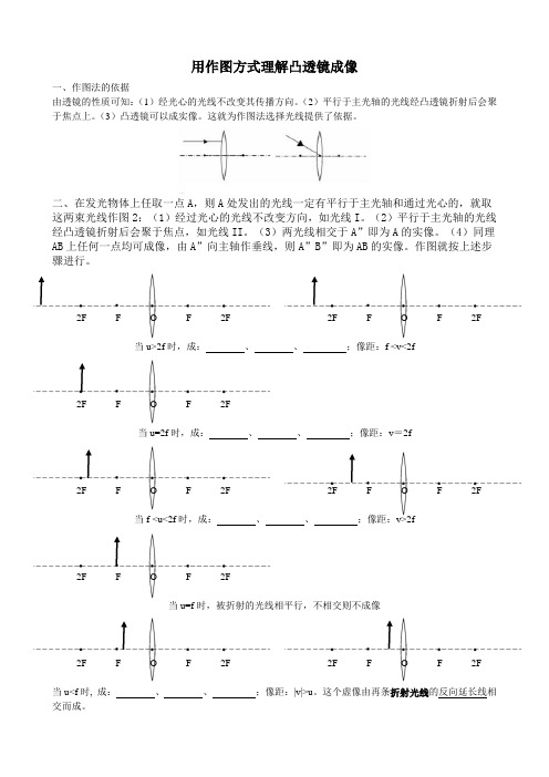 凸透镜成像规律(作图理解)