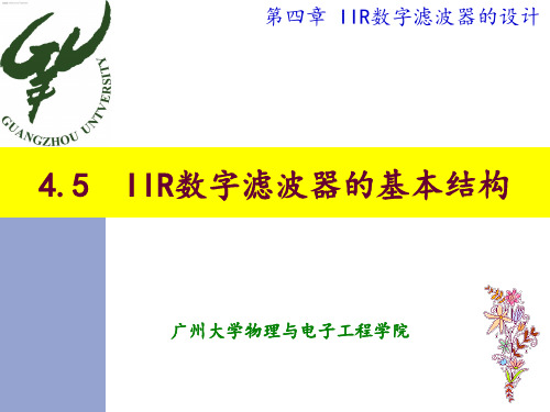 4.5 IIR数字滤波器的基本结构