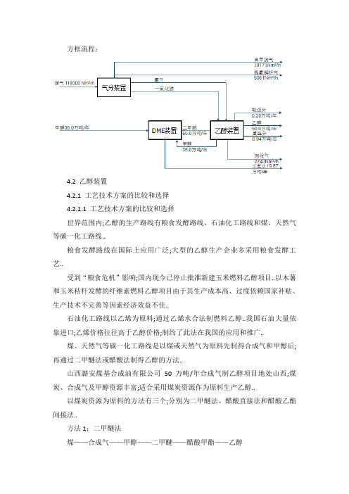 乙醇技术方案