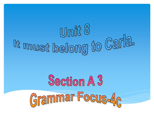 英语人教新目标九年级全册-Section A grammar-课件