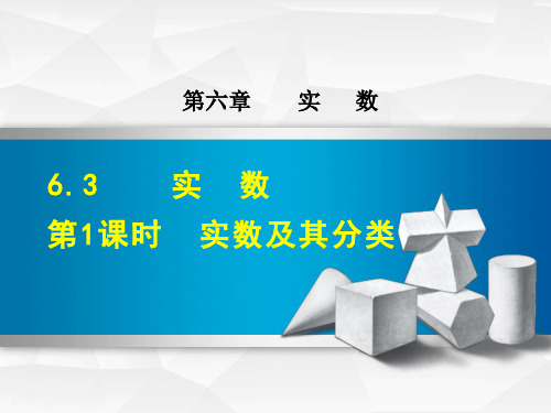 人教版七年级下册6.3.1  实数及其分类