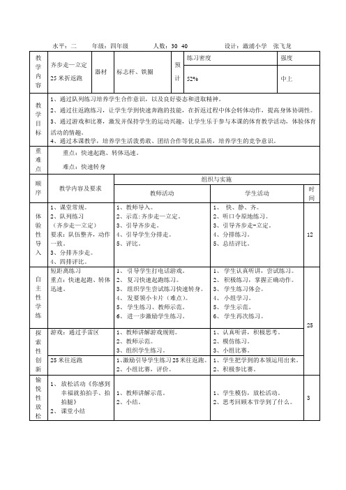 25米折返跑