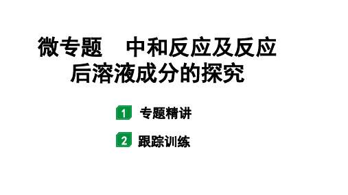 2024山东中考化学二轮专题复习 微专题 中和反应及反应后溶液成分的探究(课件)