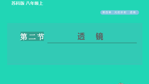 八年级物理上册第四章光的折射透镜4、2透镜习题课件新版苏科版