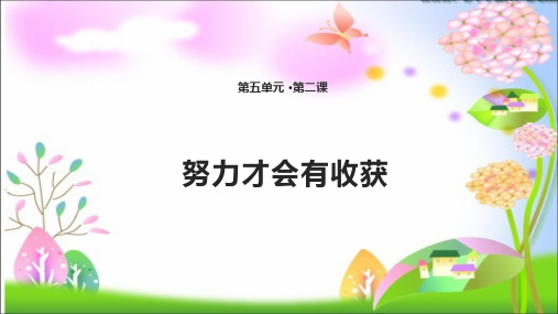 最新教科版小学二年级下册道德与法治14 努力才会有收获 课件(共13张PPT)