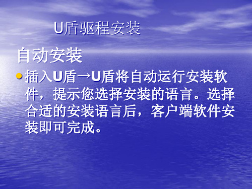 某银行二代U盘企业网上银行证书安装流程