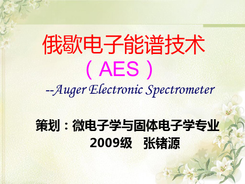 俄歇电子能谱技术(AES)