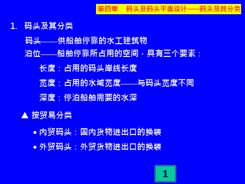 水运工程规划-码头及码头平面设计课件