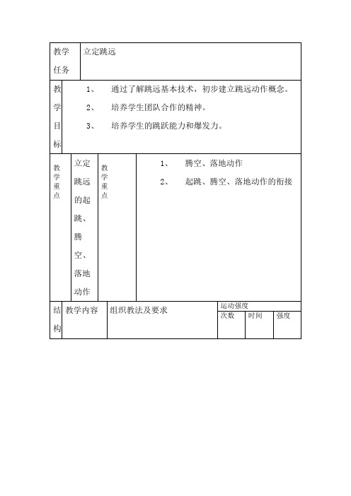 立定跳远-A3演示文稿设计与制作-教学设计【2