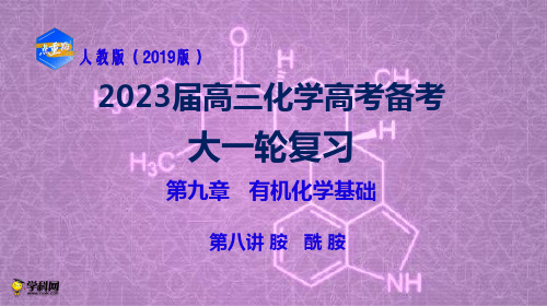 第九章有机化学基础（08）胺 酰胺 课件- 人教版（2019）2023届高三化学高考备考大一轮复习