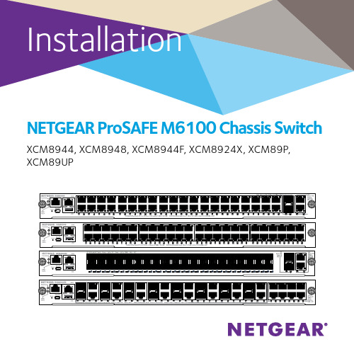 NETGEAR M6100系列前端面板及XCM8903架架式交换机系列安装指南说明书