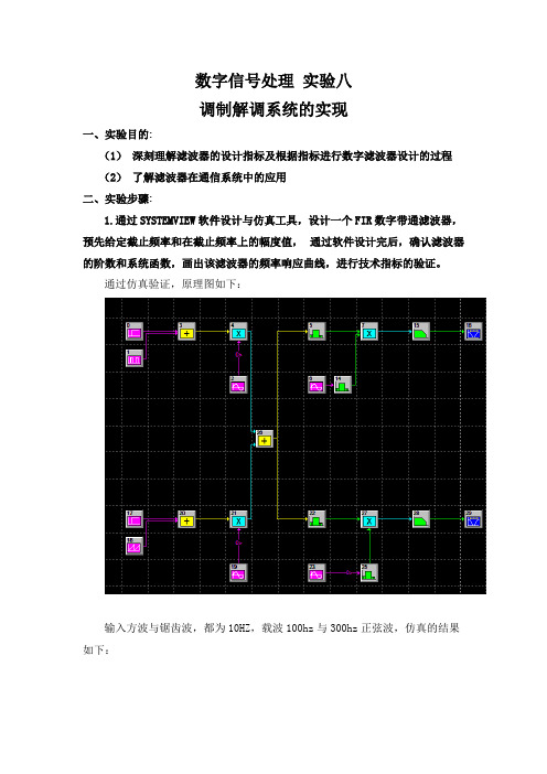 基于MATLAB调制解调仿真