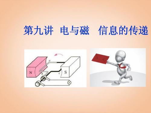中考物理 第九讲 电与磁 信息的传递课件(解读+考点导航+考点复习+典型例题)