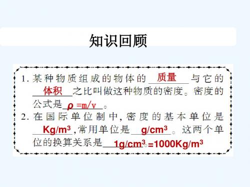 物理人教版八年级上册密度计算