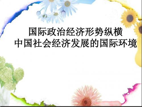 国际政治经济形势格局 中国社会经济发展的国际环境