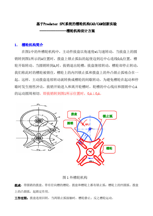 槽轮机构设计方案