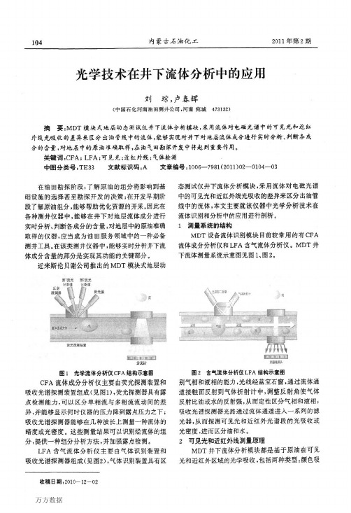 光学技术在井下流体分析中的应用