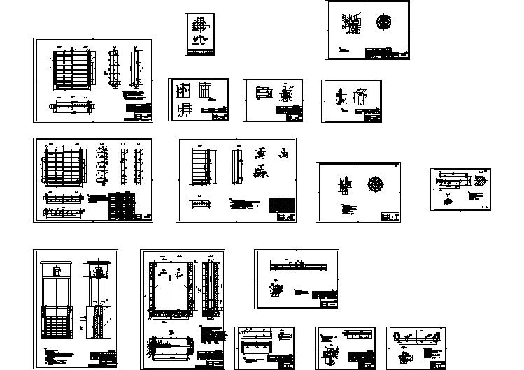 钢闸门整套设计施工图纸（16张）