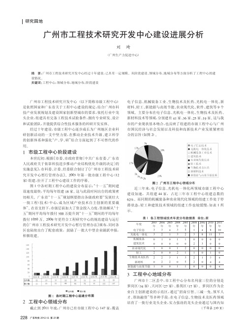 广州市工程技术开发中心建设进展