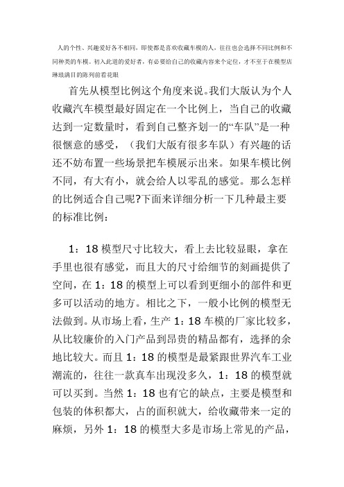车模爱好者