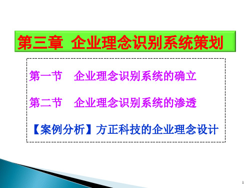 10.企业理念识别系统策划