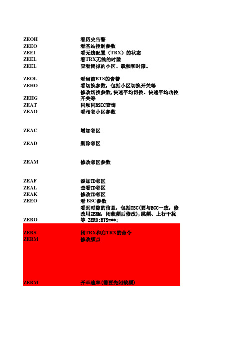 诺基亚操作指令(含参数说明)-2G