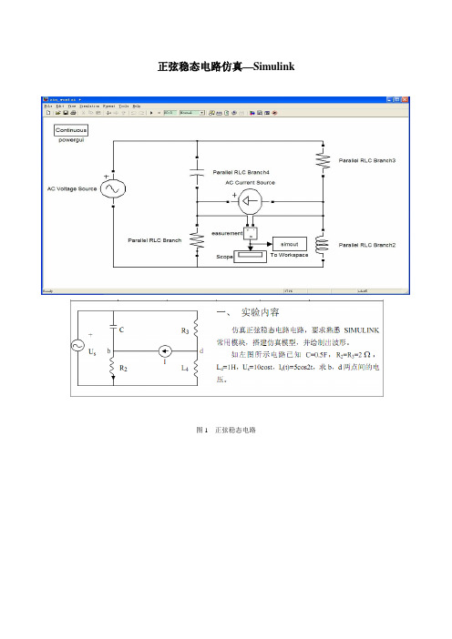 正弦稳态电路仿真—Simulink